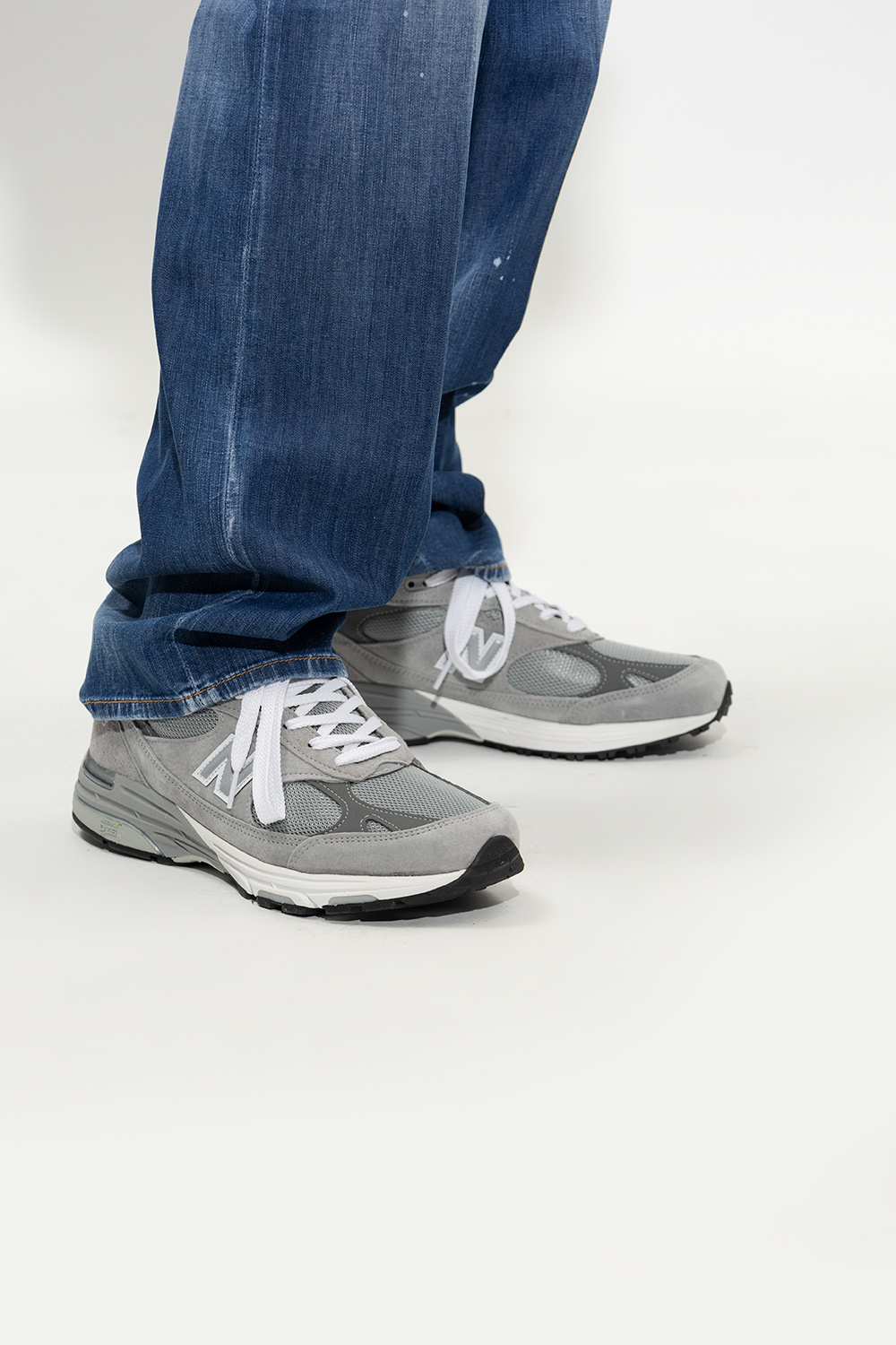 Grey 'MR993GL' sneakers from 'Made in UK' series New Balance